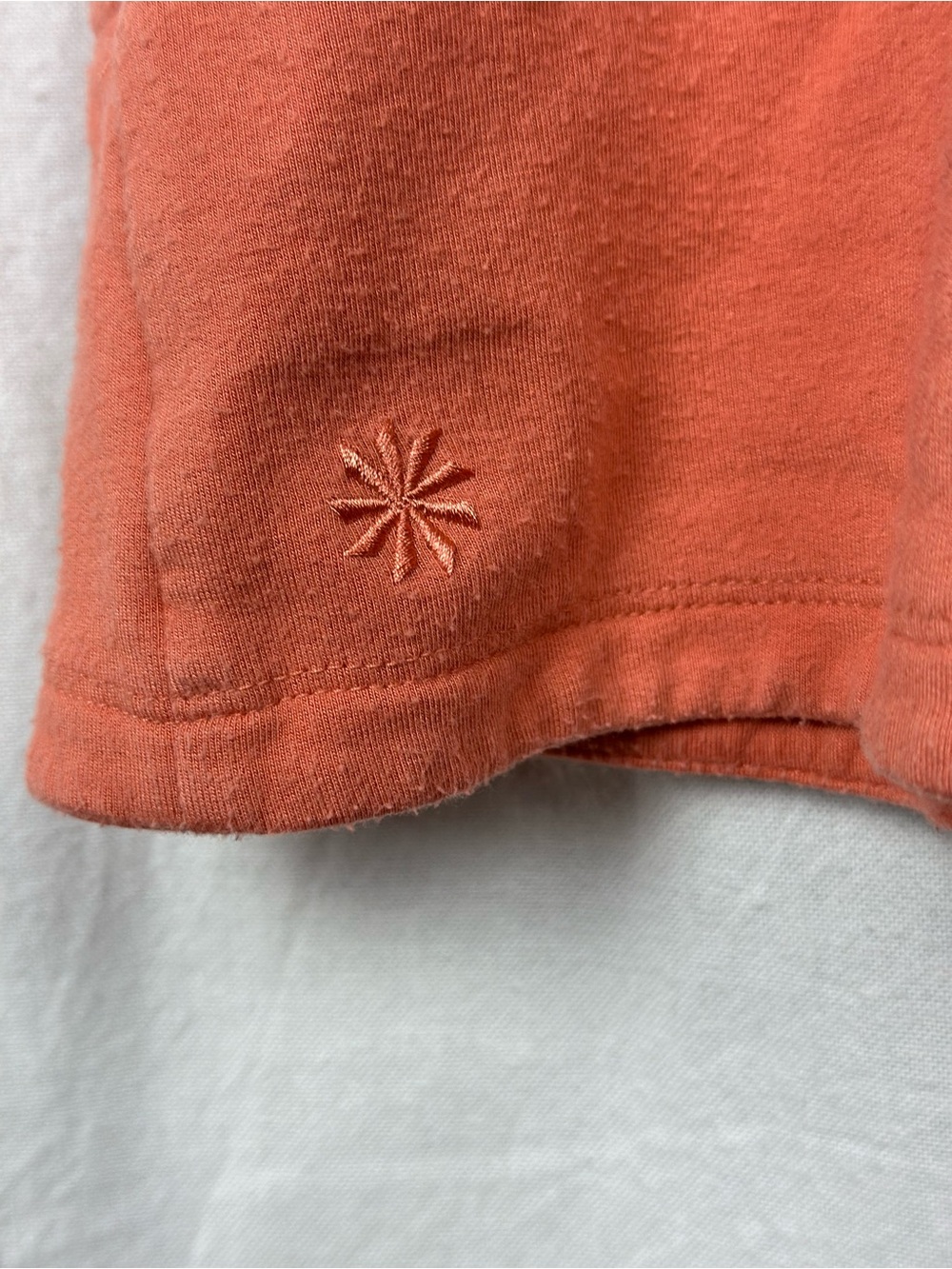 Athleta Coral-Orange V-Neck Romper - Picture 4 of 5